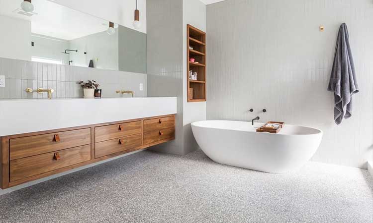 Concrete Bathroom Flooring.