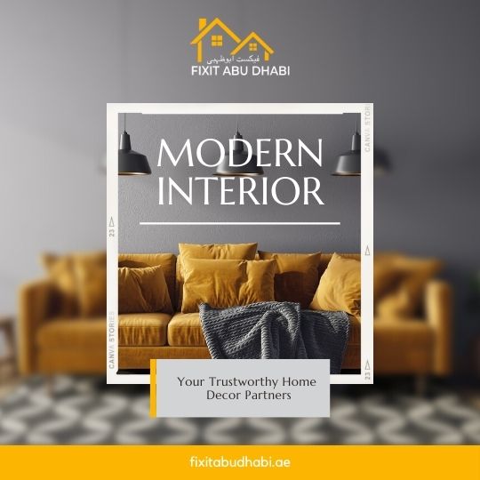 Brown White Modern Interior Design idea Cover Instagram Post