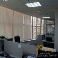 Cream Color Vertical Blinds for Window