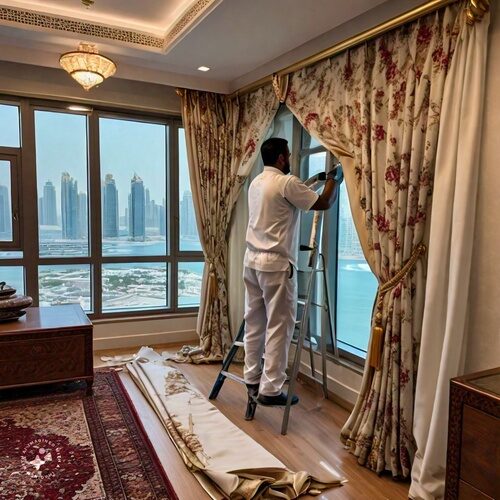 Customized Curtains Installation in UAE