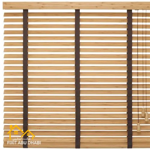 Wooden window blinds