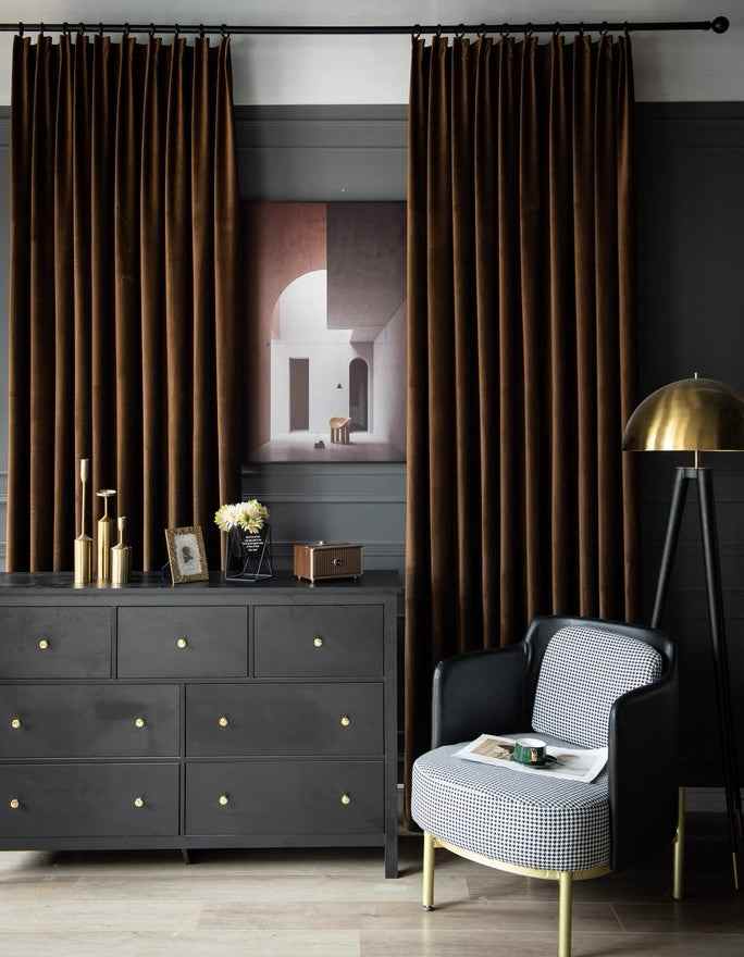 Elegant Matte Velvet Curtains for Home
