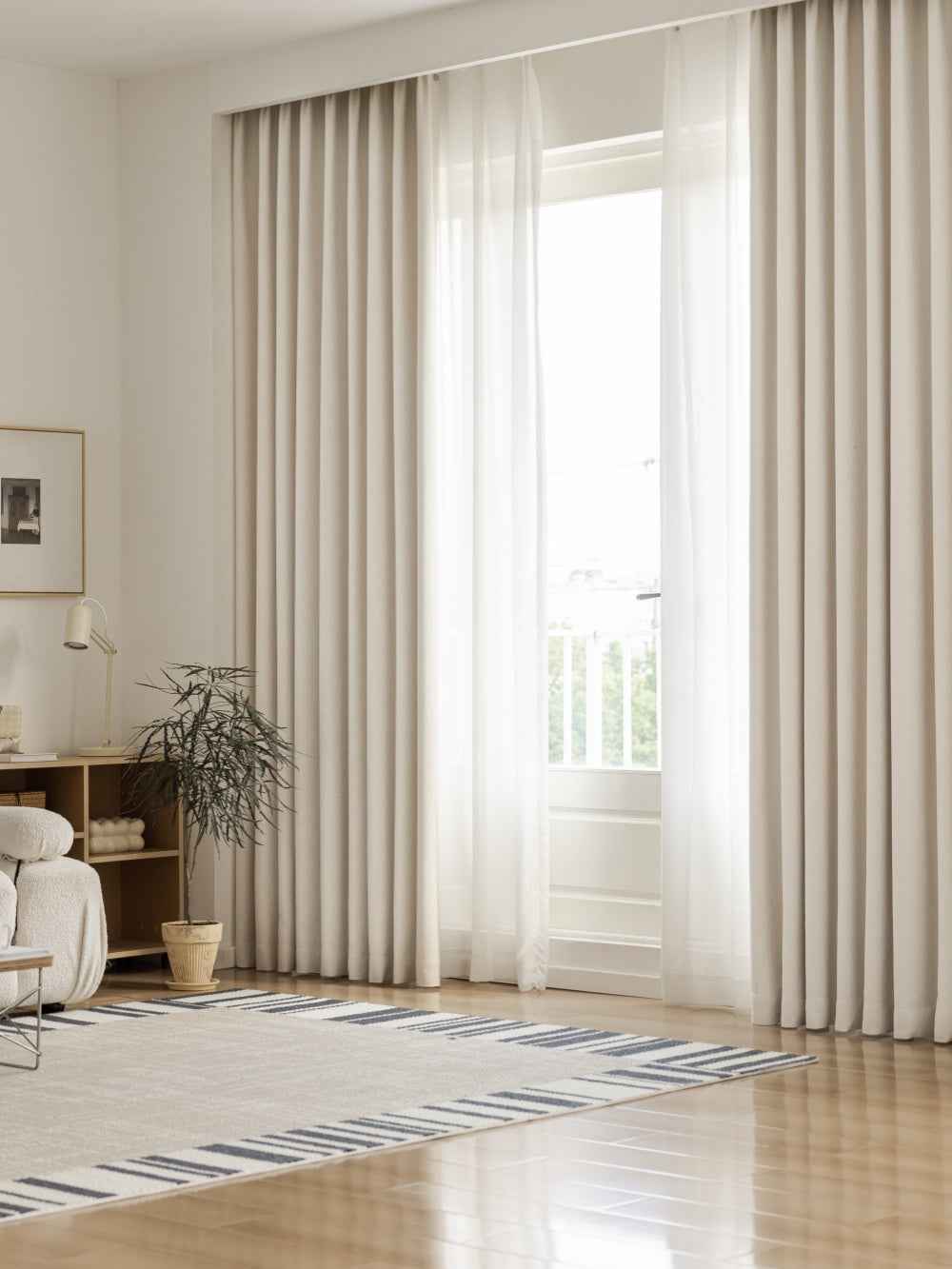 Premium Linen Blend Blackout Curtains
