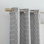 Geometric Embroidered Blackout Curtains 01
