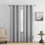Geometric Embroidered Blackout Curtains