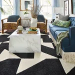 Maize-Hued Deep Bedroom Rug 01