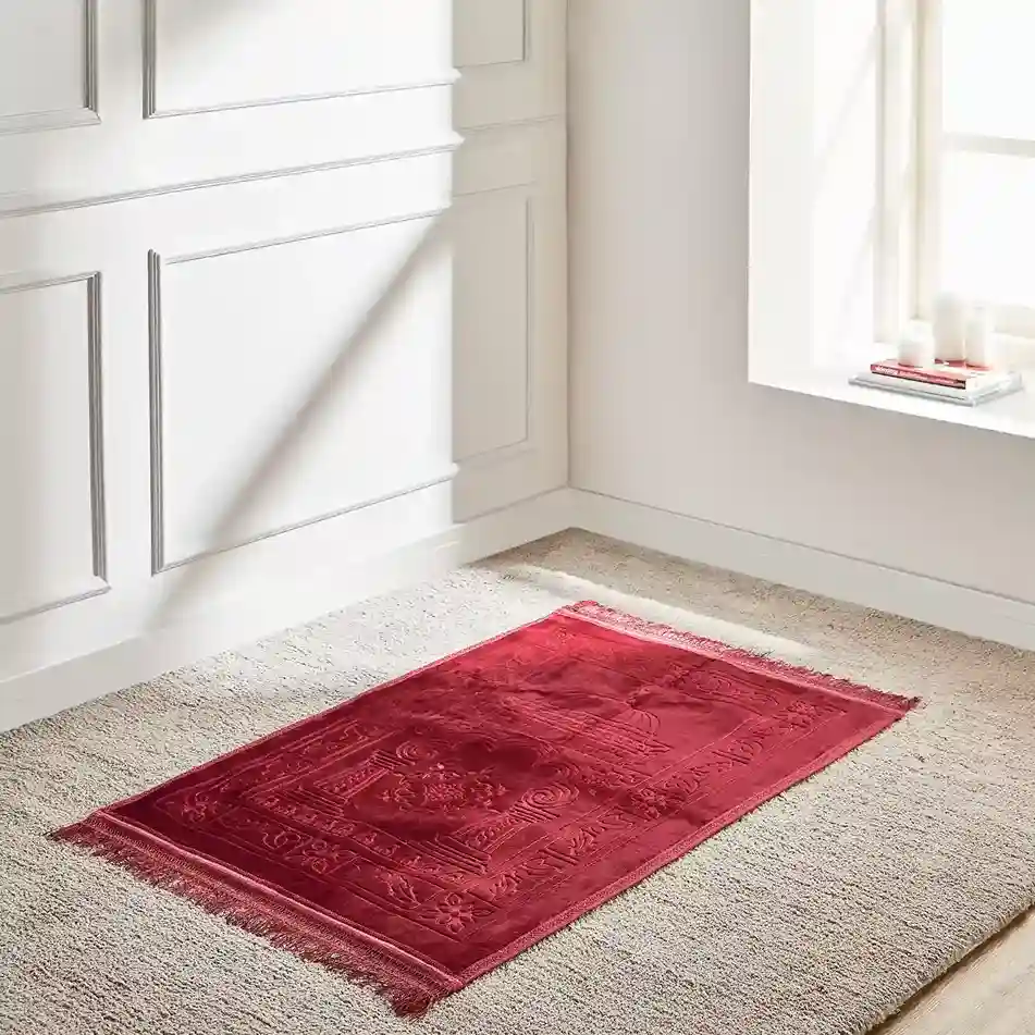 Devotion Red Prayer Mat 03