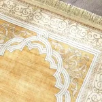 Yellow Printed Prayer Mat 01