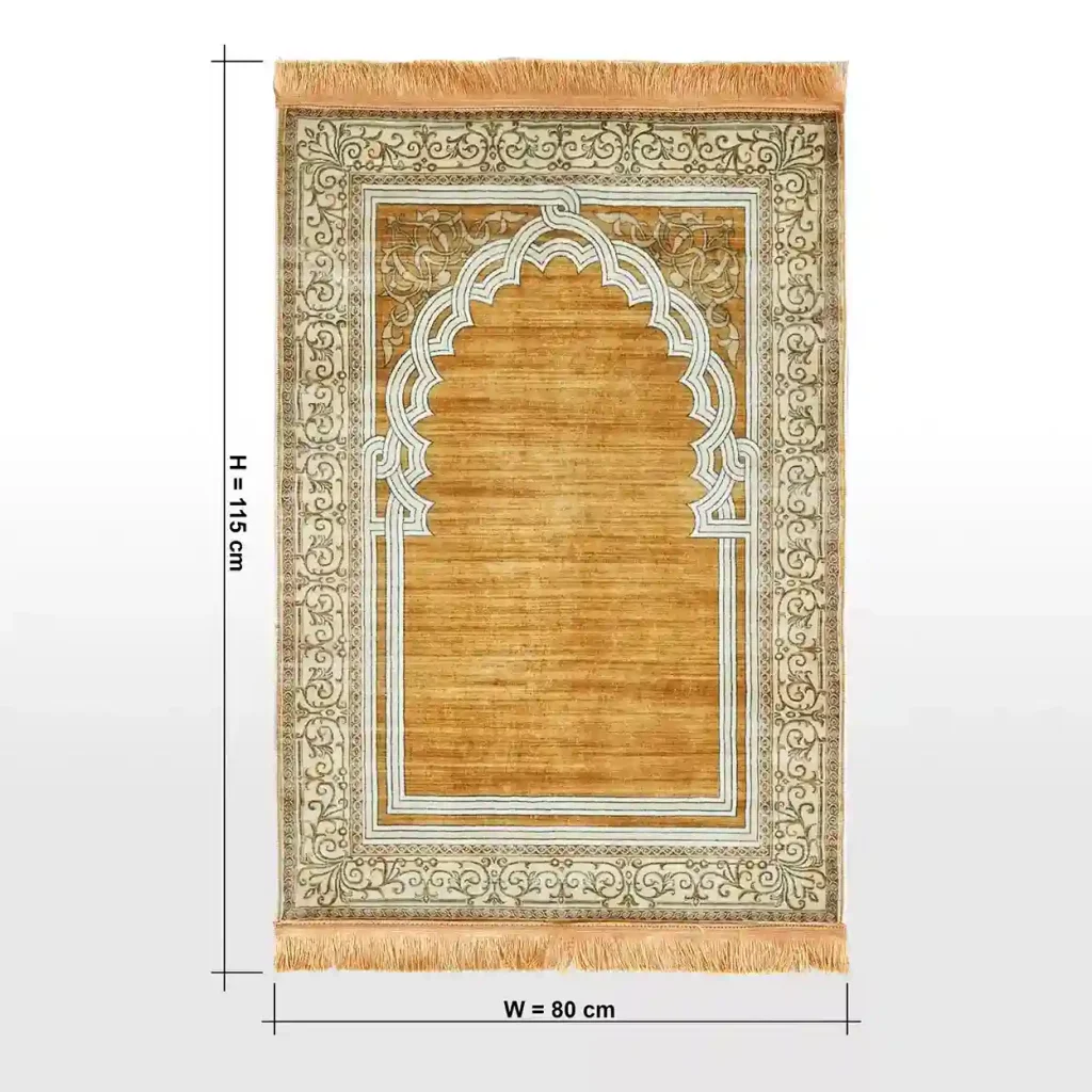 Yellow Printed Prayer Mat 04
