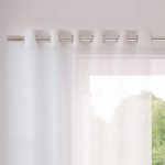 Aurora Voile Ice White Curtains