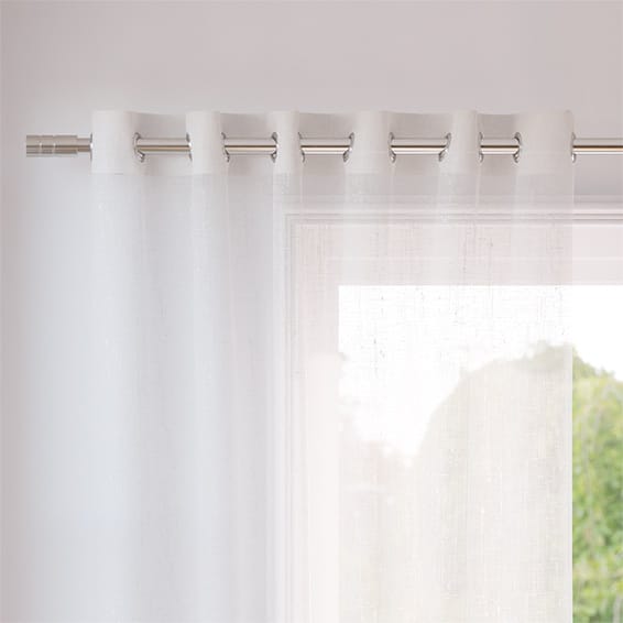 Aurora Voile Ice White Curtains