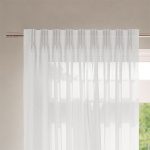 Lumiere Unlined Bijou Linen White Curtains