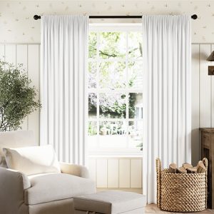 Menton Pure White Curtains