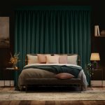 Velvet Forest Green Curtain