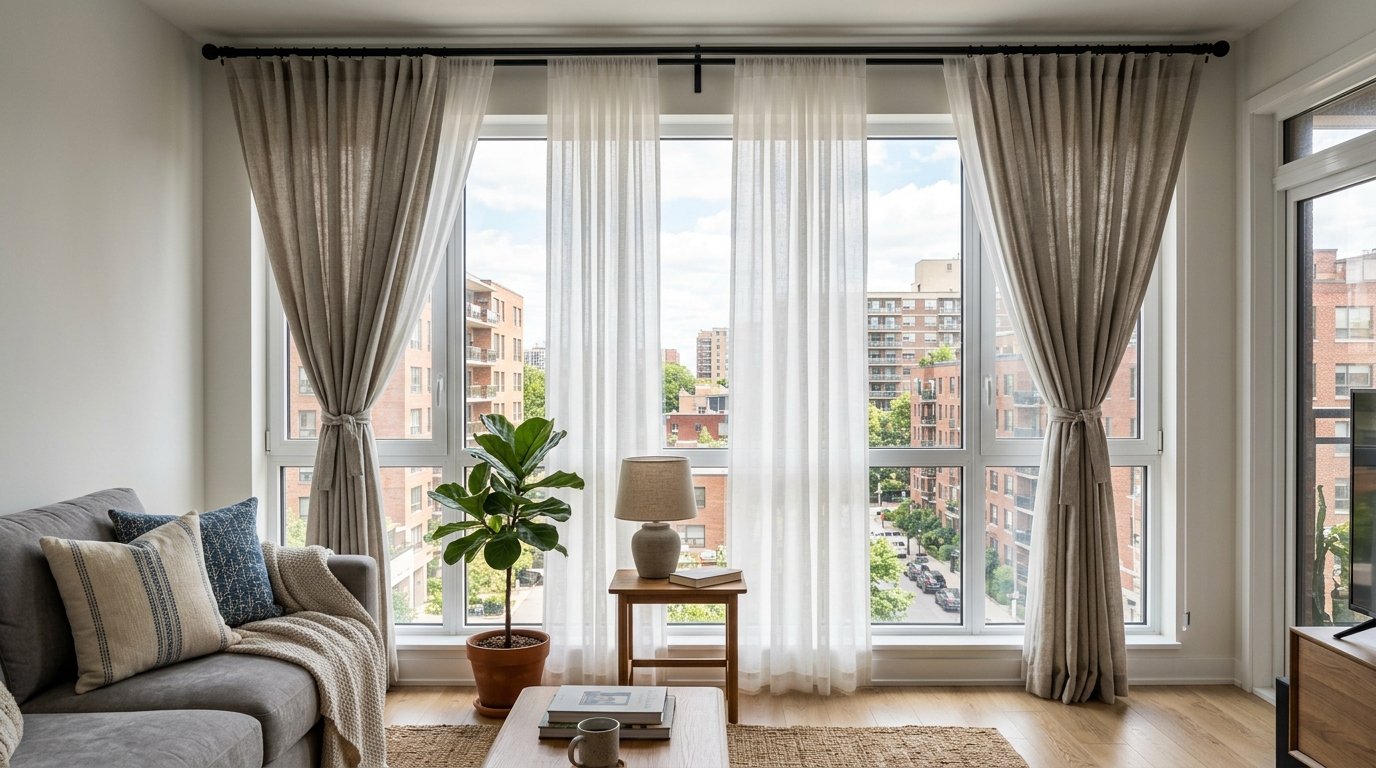 Apartments Double Curtains
