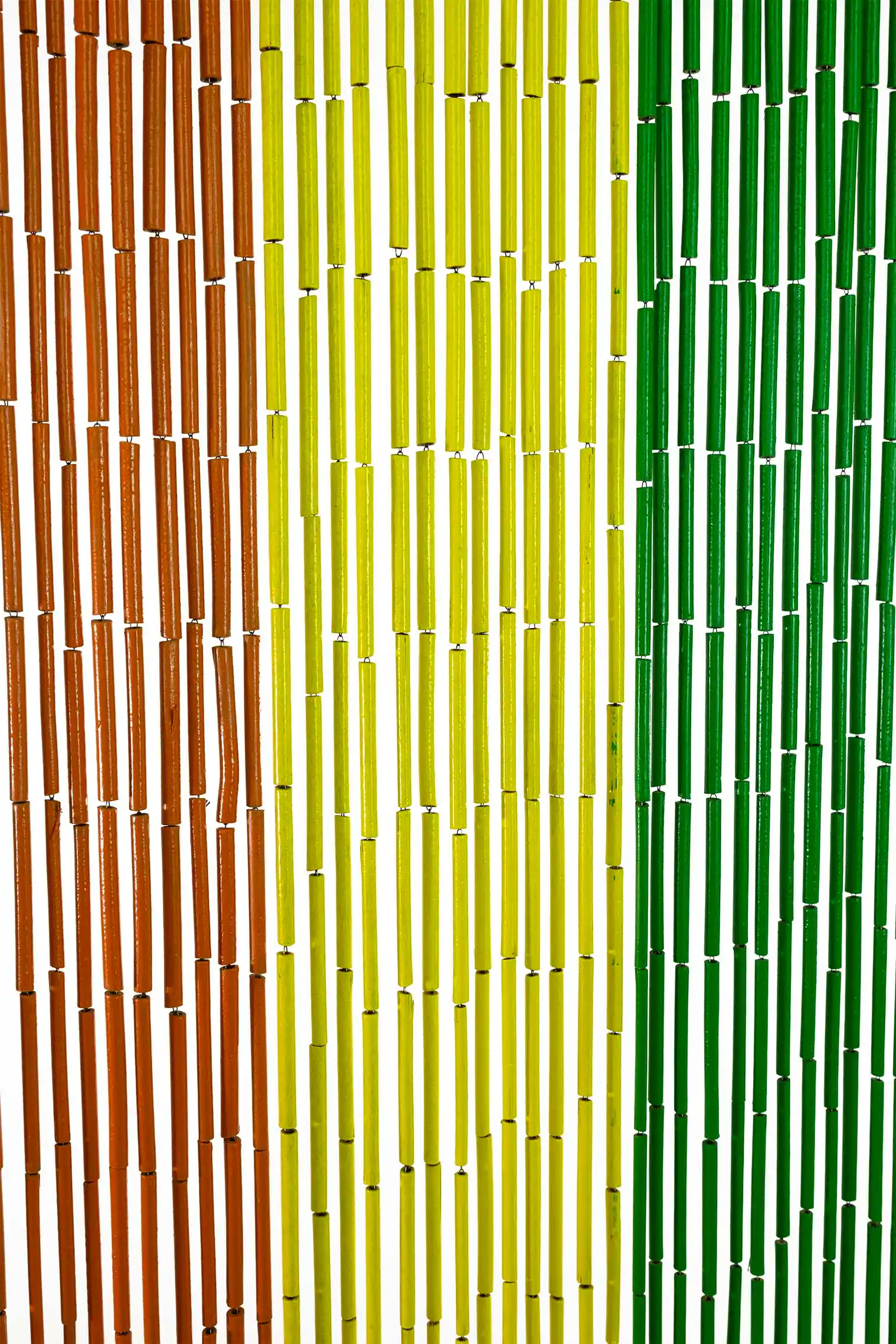 Bamboo Bead Curtain - Rainbow Stripes - Image 4