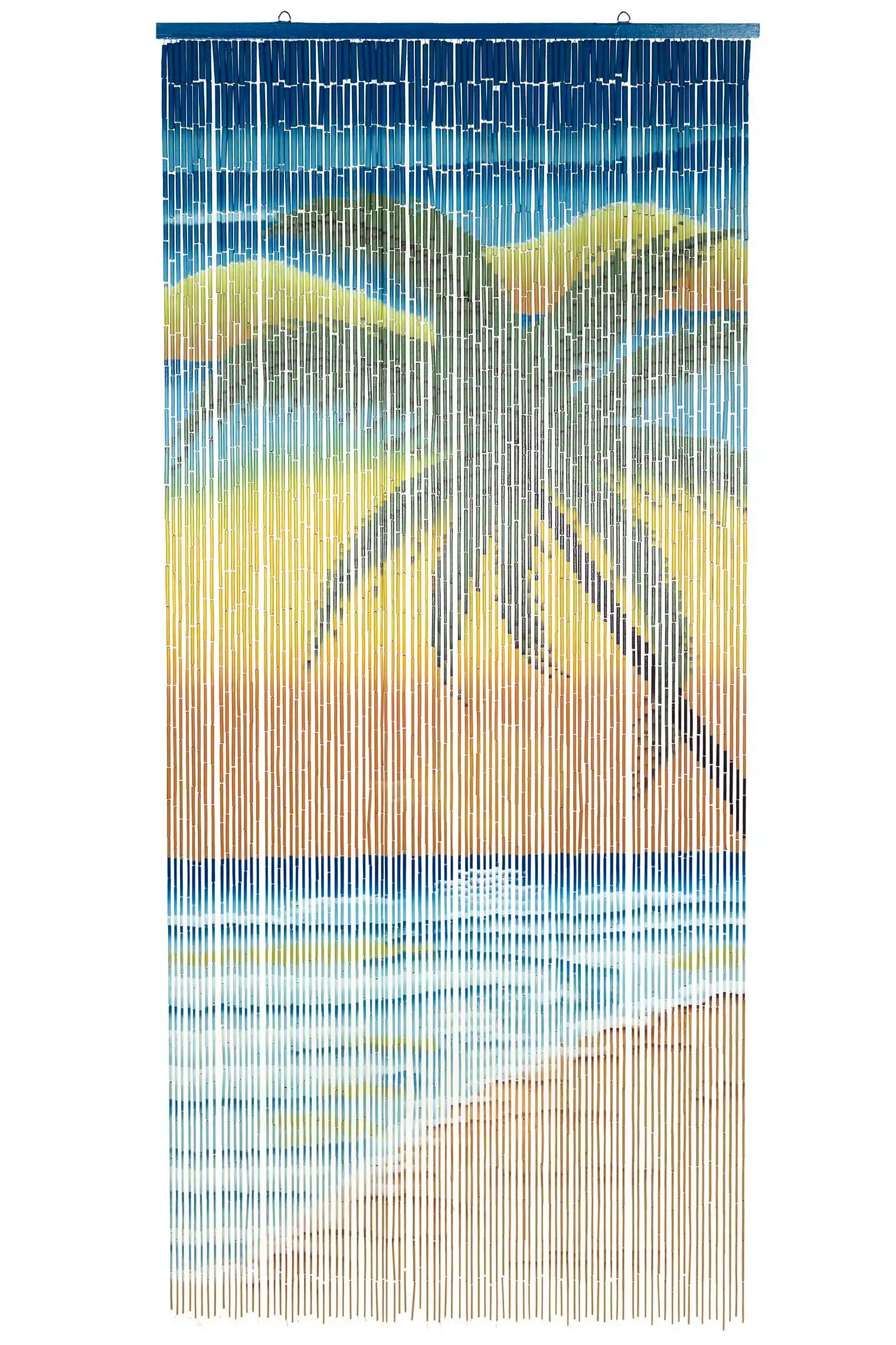 Bamboo Bead Curtain - Tropical Sunset