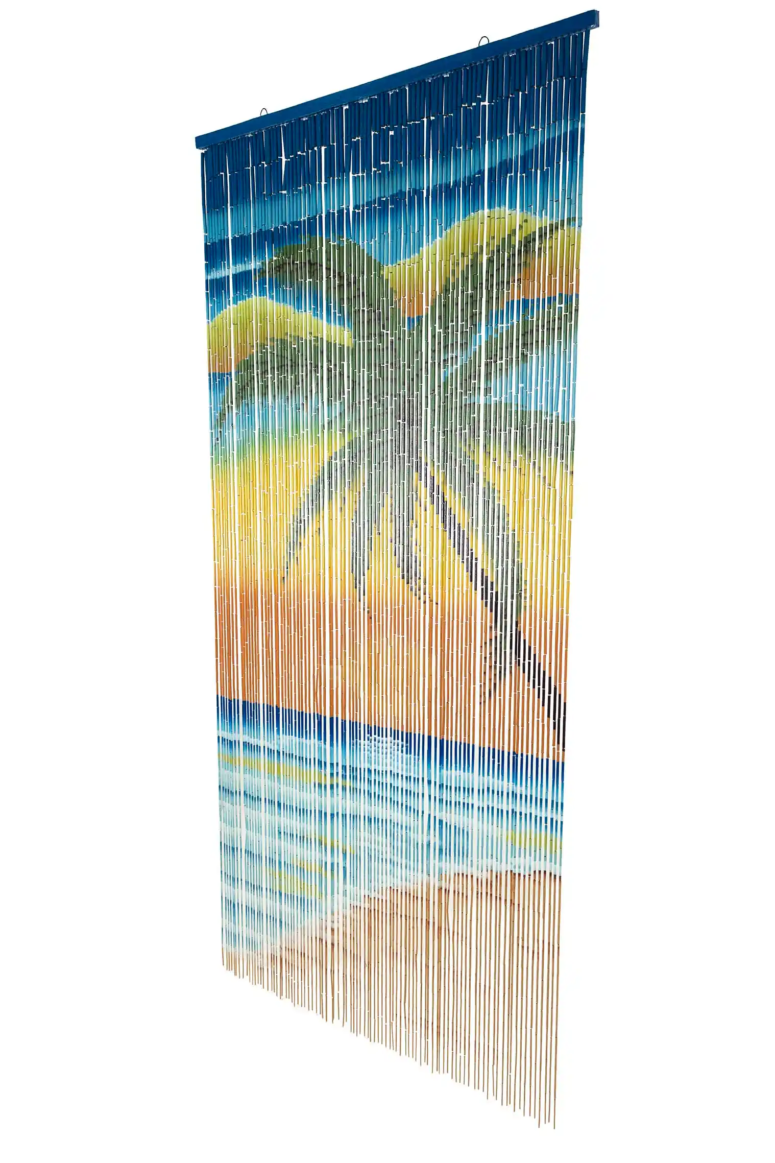 Bamboo Bead Curtain - Tropical Sunset - Image 2