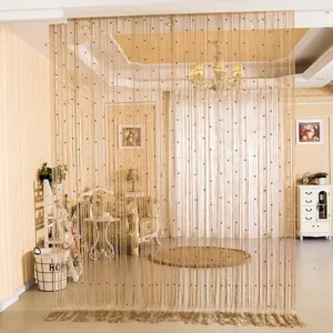 Champagne Crystal Beaded Door Curtain