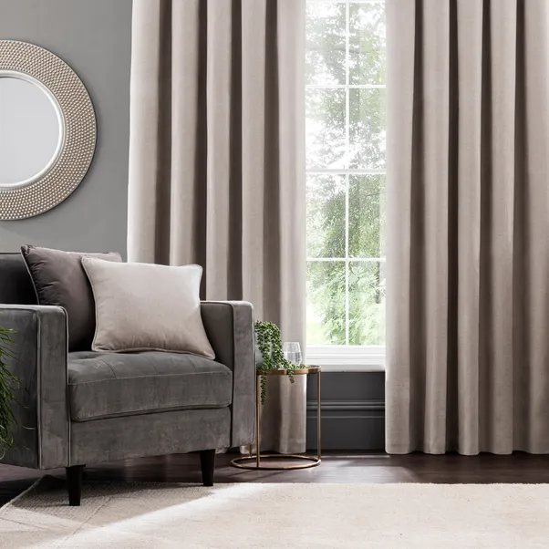 Chenille Blackout Eyelet Curtains - Image 4
