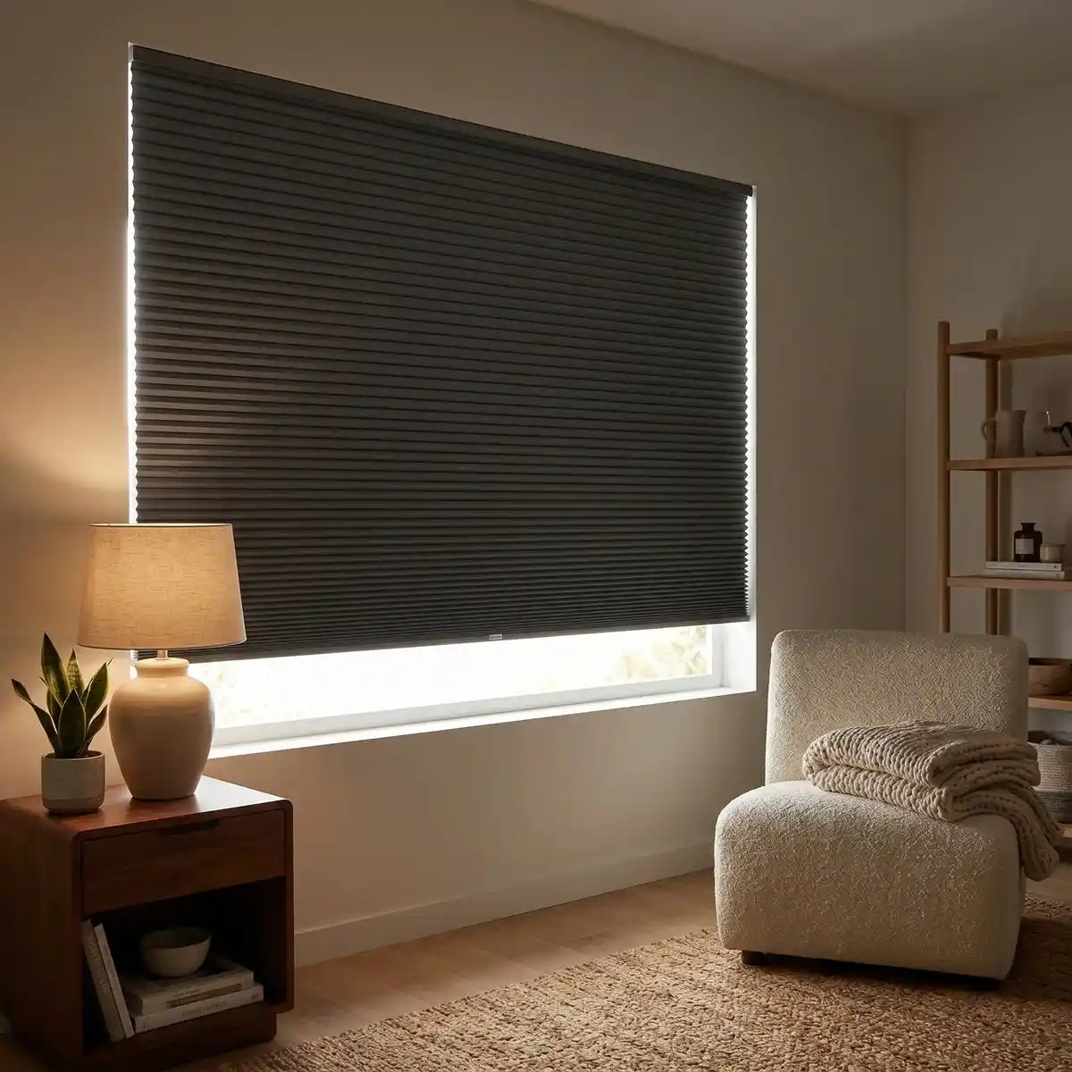 9/16" Classic Single Cell Blackout Cordless Shades - Image 2