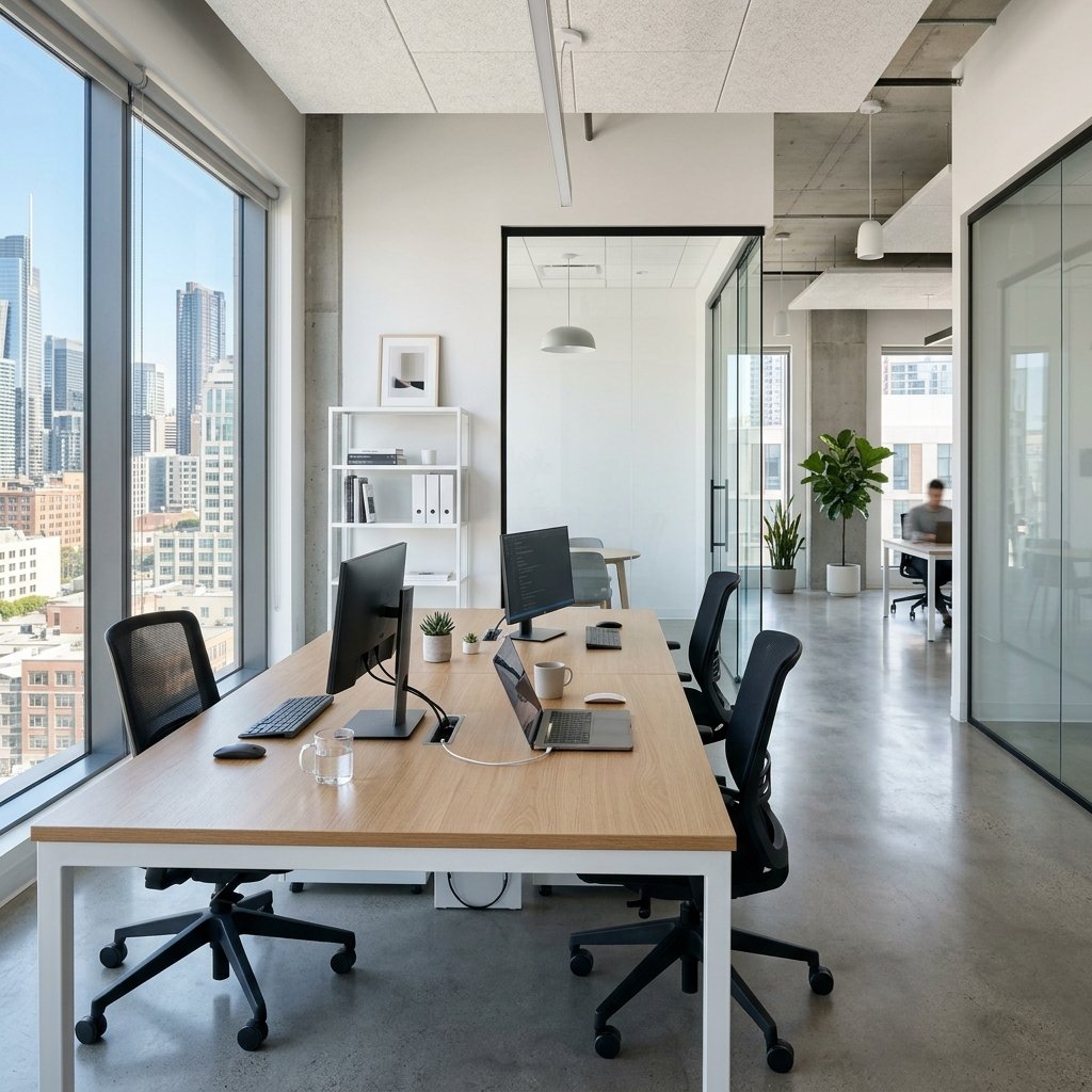 Clean, Minimalist Offices