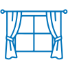 Double_Dual Window Curtain Setups