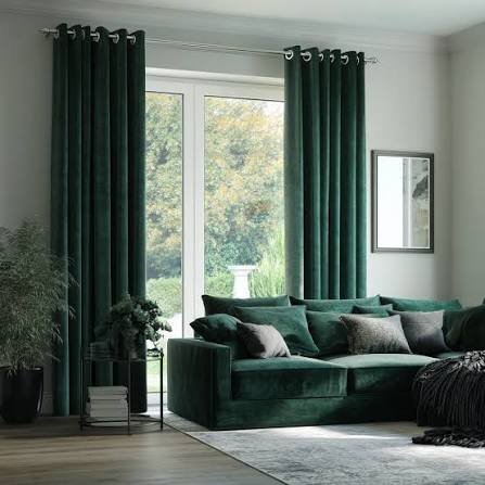 Eyelet Velvet Drapes