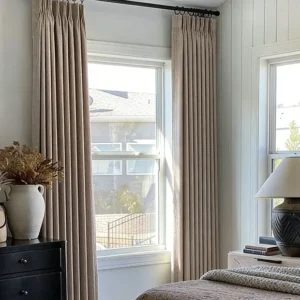 Floral Jacquard Chenille Blackout Curtains