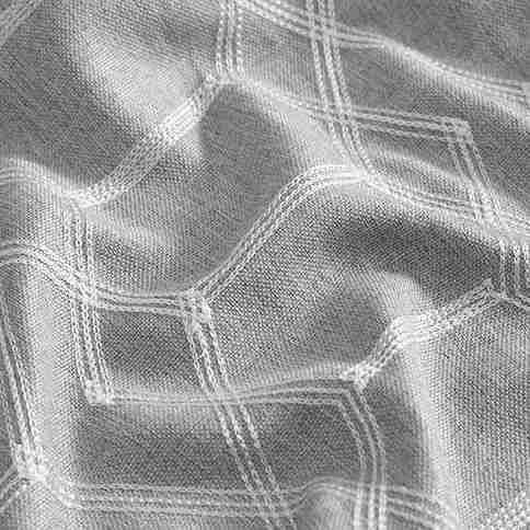 Geometric Embroidered Blackout Curtains - Image 4