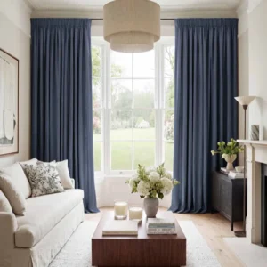 Greta Midnight Contemporary Curtain