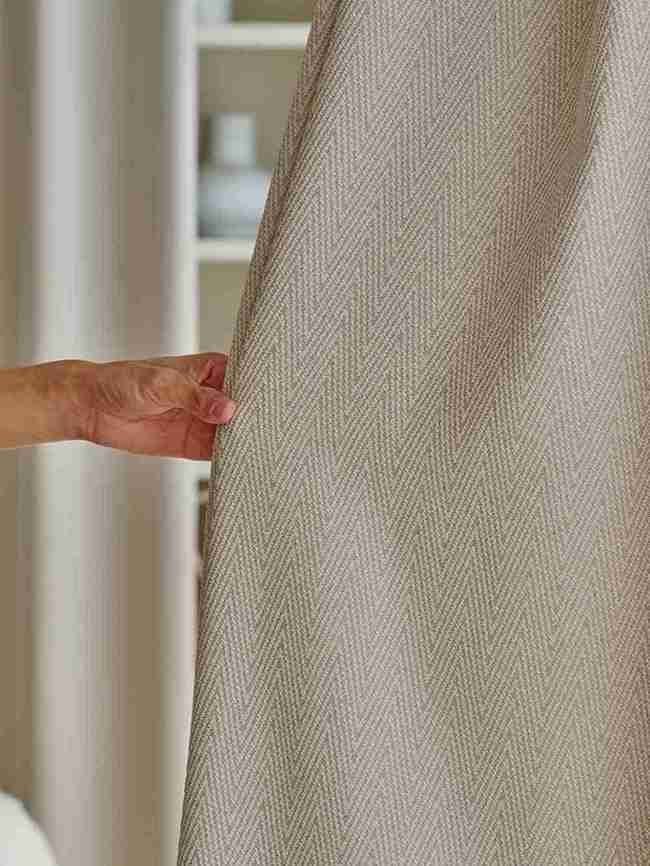 Herringbone Blackout Bedroom Curtains - Image 2