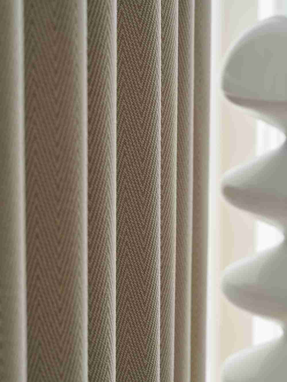 Herringbone Blackout Bedroom Curtains - Image 3