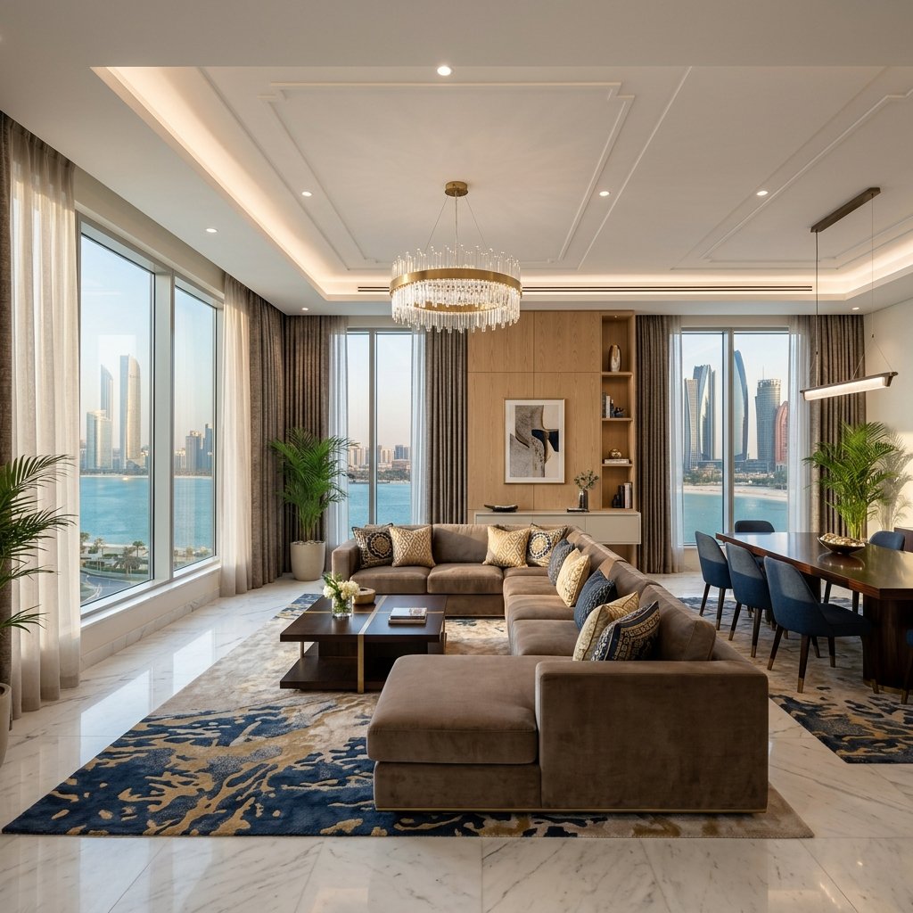 Modern Interior Design in Al Raha Beach