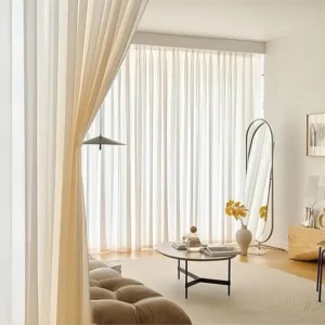 Ivory Soft Mesh Net Curtains
