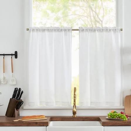Sheer Curtains for Kitchen
