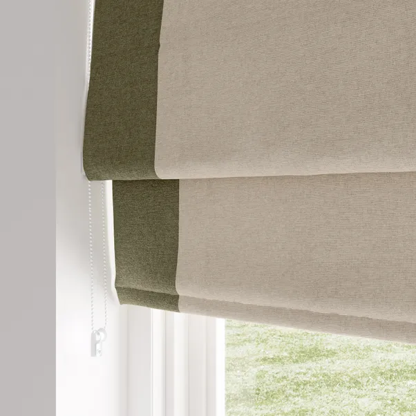 Luna Bordered Easy Chain Blackout Roman Blind - Image 5