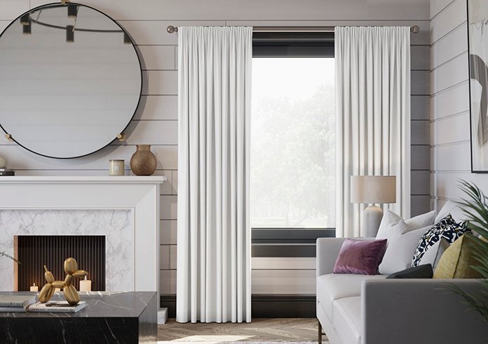 Medina White Curtains
