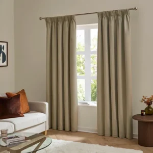 Mocha Velvet Fully Lined Curtains