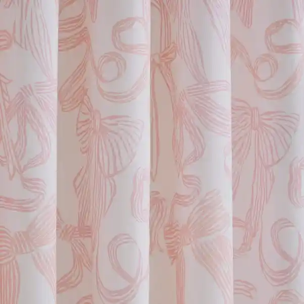 Pink Bows Blackout Eyelet Curtains - Image 3