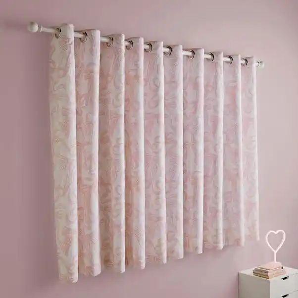 Pink Bows Blackout Eyelet Curtains - Image 4