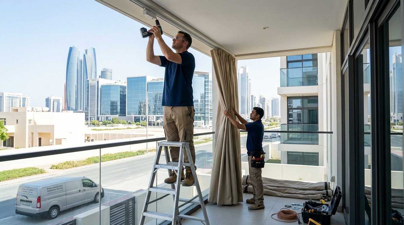 Install Outdoor Curtains Abu Dhabi