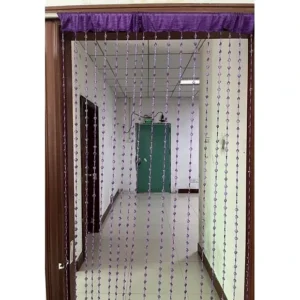 Purple Maple Leaf Beaded Door Curtain