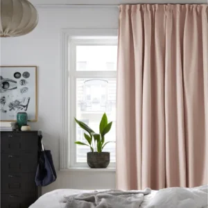 Rosewater Pitch Black Blockout Curtains
