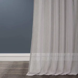 Steel Mountain Textured Faux Linen Curtain 2