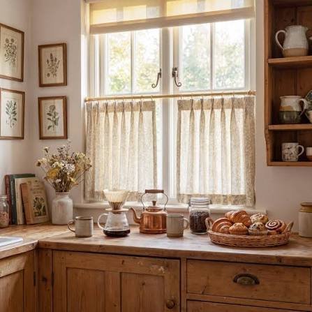 Stylish Window Kitchen Panel Curtains