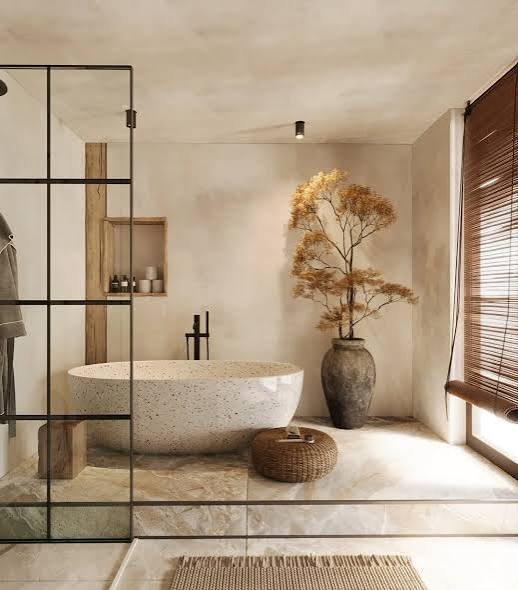 Unique Japandi Bathroom