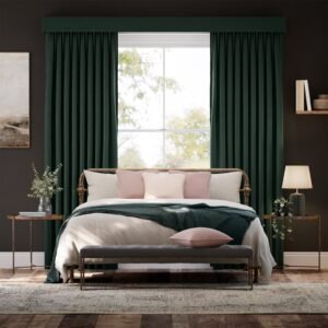 Velvet Forest Green Curtain