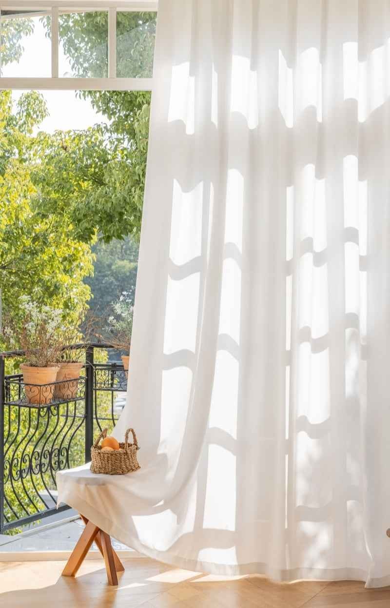 White Sheer Curtains for Soft Privacy - Image 3