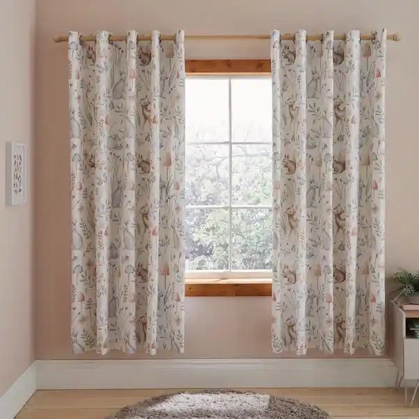 Woodland Blackout Eyelet Curtains - Image 2